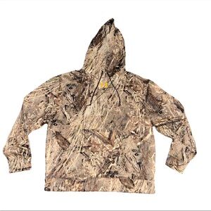 vintage under armour hoodie Camo Mossy Oak Duck Blind Medium